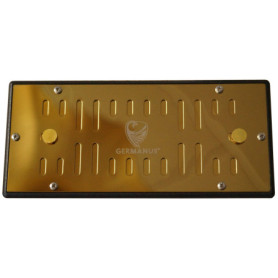 GERMANUS Humidor Humidificateur à cristaux avec cassette Doré XL II