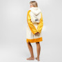 Wave Hawaii Sannt Poncho de surf zippé pour les tailles de 160 à 190 cm en 100% coton écologique pour la natation, la plage, le 