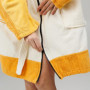 Wave Hawaii Sannt Poncho de surf zippé pour les tailles de 160 à 190 cm en 100% coton écologique pour la natation, la plage, le 