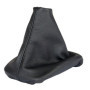 Inter-Sale L&P A0040 Soufflet Sac Manchette Manchon de Commutation 100% Cuir véritable veritable Noir Noire Couture Fil Noir Tra