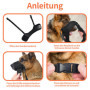 AMATHINGS Muselière pour chien, en nylon, taille L, empêche les morsures, la mastication et les aboiements et permet de haleter 