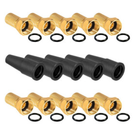 HB Digital Sat Set d’accessoires composé de gaines en caoutchouc et connecteurs F