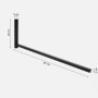 QLS Coffre de toit BOX80 - Support mural - Pour planche de surf, ski, outils de jardin - Support de matériel de sport - 82,5 x 2