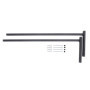 QLS Coffre de toit BOX80 - Support mural - Pour planche de surf, ski, outils de jardin - Support de matériel de sport - 82,5 x 2
