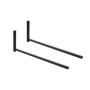 QLS Coffre de toit BOX80 - Support mural - Pour planche de surf, ski, outils de jardin - Support de matériel de sport - 82,5 x 2