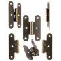 FUXXER Lot de 6 charnières classiques en métal bronze antique vintage 55 x 37 mm