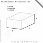 Lot de 2 balais de charbon pour Bosch GSR 18V-21, GSR18V-21 1607000CZ1 5 x 8 mm