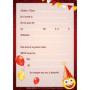 Edition Colibri C'est mon anniversaire 10 Cartes d'invitation avec des smileys drôle en Français, pour un anniversaire d'enfant 