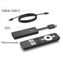 Android TV Stick GD1 4K HDR Clé Streaming | Lecteur Multimédia | Wi-FI | Play Store | Chromecast | Netflix | Prime Video | Disne