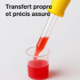 AVIDA · ZEN Pipette Plastique 5ml - 7 Pipettes Graduées + 1 Brosse - Pipette Cuisine - Compte Gouttes en silicone - Pipette Enfa