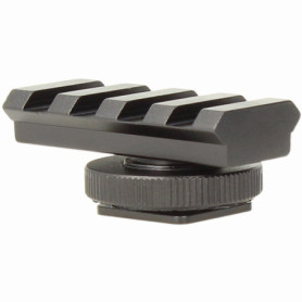 Minadax Adaptateur pour visière Red Dot avec rail Picatinny pour le raccordement à la griffe de flash de l'appareil photo