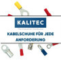 Kalitec RKSGM5 Lot de 10 cosses à anneau 4-6 mm² I Partiellement isolé M5 jaune I Cuivre I Collier en PVC I Pour connecter des c