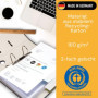 perfect line - Intercalaires recyclés, lot de 220, blanc, perforés - certifiés Ange Bleu, pour format A4, fabriqués en Allemagne