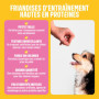 ivvi Training Friandises d’éducation pour Chien – 73% Saumon, Oméga-3 & Complexe de Sauge – Soutient la mémoire & la Concentrati