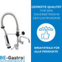 BE-GASTRO I Profi Premium Douchette de vaisselle professionnelle avec robinet, robinet industriel, douchette industriel, mitigeu