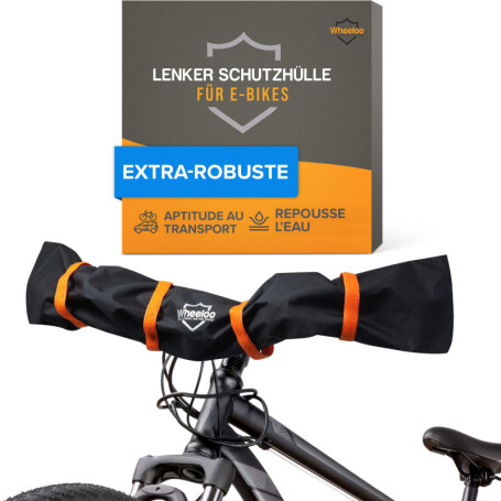 WHEELOO Housse de guidon Ebike Protection de transport I imperméable & robuste I Couverture de vélo pour porte-bagages arrière I