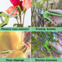 SOKAWO Sécateur De Jardin Professionnel; Ciseaux à Fleurs, Pour Plantes, Qualité Avec Lame Extra-Tranchante Pour Coupes Propres 
