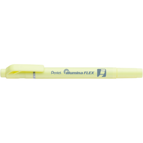 Pentel - Marcador fluorescente de doble punta en color amarillo pastel, excelente para resaltar.
