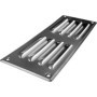 Vent Systems 260 x 105 mm en aluminium, 2 pièces, grilles d'aération avec grille d'insectes. Applications CVC - Chauffage, refro