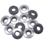 SKIR'CO Lot de 150 rondelles M12 plaquées zinc avec caoutchouc EPDM, rondelles d'étanchéité collées, rondelles rondes en métal (