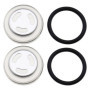 2 Ensembles 18mm Joint de Verre de Vue Remplacement pour Moto Frein Avant Arrière Embrayage Maître-Cylindre Réservoir Miroir de 