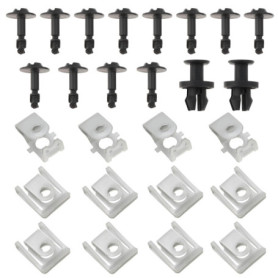 OTOTEC 26 Pièces Kit de Vis de Fixation pour sous-Plateau de Moteur Clips de Fixation pour Moteur Compatible avec Audi A4 B8 200