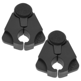 OTOTEC 2pcs Supports de Canne pour Table Noir 5,2 X 4,7 Cm Hauteur 2,1 Cm Idéal pour Les Diamètres de Tube de 1,6 Cm à 2,5 Cm Ma
