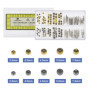 EMSea 162pcs Kit de Réparation de Montre avec Boîte de Rangement 3.5mm / 4.0mm /4.5mm /5.0mm /7.5mm pour Horlogers Réparateur de