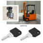 EMSea Lot de 10 clés d'allumage 802 compatibles avec les chariots élévateurs Linde de construction, tracteurs, balayeuses, tract
