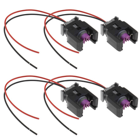 EMSea 4pcs Voiture Diesel Injecteur Connecteur Électrique Faisceau de Câbles Prise 13816706 Compatible avec Sprinter Étanche 2 B