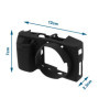 YINETTECH Coque de Protection en Silicone Anti-Rayures pour Appareil Photo numérique Sony Alpha A6000 ILCE-6000 Noir 12 x 7 x 2,