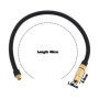 YINETTECH Adaptateur de Tuyau d'extension de Gonfleur de Pneu Tuyau D'extension de Pompe à Air Portable Adaptateur de Valve Schr