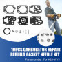 Tiamu 10 Kit D'Aiguille de Joint de Reconstruction de RéParation de Carburateur pour Tondeuse Walbro K20-WYJ Echo Husqvarna Toro