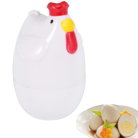 Gokelomg - 1 cuiseur à vapeur pour micro-ondes - Accessoire de cuisine en Polypropylène + Alliage d'aluminium Blanc - Contient 1