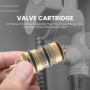 Ocnvlia Cartouche Thermostatique et PoignéE en Laiton pour le pour Mitigeur MéLangeur Barre de Douche MéLangeur Douche Cartouche