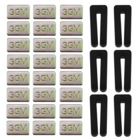 6 Kits d'équilibrage de Pale de Ventilateur de Plafond Comprenant 6 Pièces Clip d'équilibrage de Ventilateur en Plastique et 18 