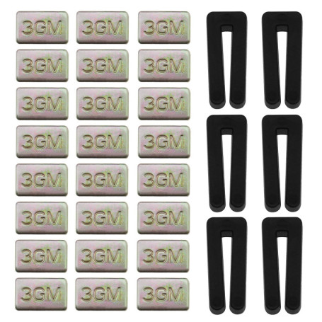 6 Kits d'équilibrage de Pale de Ventilateur de Plafond Comprenant 6 Pièces Clip d'équilibrage de Ventilateur en Plastique et 18 