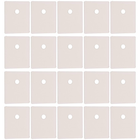 VGOL Lot de 100 joints d'isolation en mica pour diode de transistor TO247/TO3P/TO218, 20 x 25 x 0,12 mm