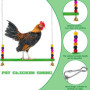 OVNSHVN Poulet pour Poules Poulet Xylophone Jouet Poulet Pont BalançOire Poulet Picorer Poulet Miroir