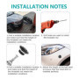 Tagtight Lot de 6 Aluminium Vehicle Hood Pins-Quick Release Lock Loquet Bumper, License Plate Lock Clip, Push Button Bonnet