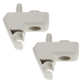 eMagTech Lot de 2 Clips de Fixation pour Pare-Soleil de Voiture compatibles avec Ka Remplace 1570627 - Beige
