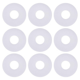 eMagTech 50pcs Joints Toriques en PTFE Blanc pour Bobine de 6mm pour Arbre Bobine de 6mm pour Moulinet à Frein Avant Compatible 