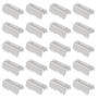 eMagTech 100pcs Colliers de Serrage Ouverts pour Courroie Distribution Imprimante 3D Compatible avec GT2 Le Clip de Courroie Ouv
