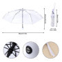 Giilayky Parapluie Transparent Parapluie Automatique a Pluie pour des Femmes et des Parapluie Automatique de Pluie Parapluie Tra