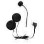 Doxiuyo Microphone et Haut-Parleur pour Casque de Moto à Demi-Masque de Type C