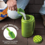 Comphic Épandeur de Graines de Gazon, Agitateur Portatif pour Graines de Gazon, Sel de Fonte de Glace, Calcium, Dégivreur, Épand