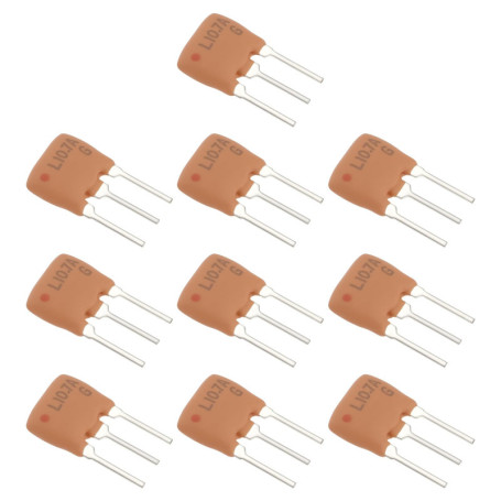 ECSiNG Lot de 10 filtres en céramique SFE 10,7 mA pour radio FM, équipement de communication sans fil, traitement du signal anal