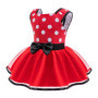 Lito Angels Deguisement Robe Minnie Mouse pour Bebe Filles avec Bandeau Taille 12-18 mois, Rouge