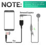Mcbazel Surecom adaptateur d'écouteur 3,5 mm Kenwood pour téléphone portable vers talkie-walkie