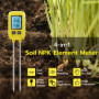 Mcbazel Professional Soil Meter, Instrument de Mesure du Sol 4 en 1,Détecteur d'Éléments Traces P/N/K, Détection de la Santé des